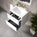 Scanalato Double Drawer Vanity Unit  With Beyondstone Basin - Pure White 600mm