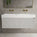 Scanalato Single Drawer Vanity Unit With Beyondstone BLOC Double Basin - Soft Grey 1200mm