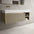 Scanalato Single Drawer Vanity Unit With Open Storage Space And Beyondstone BLOC Basin - Cashmere 1200mm