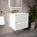 Scanalato Double Drawer Vanity Unit  With Beyondstone Basin - Pure White 600mm