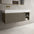 Scanalato Single Drawer Vanity Unit With Open Storage Space And Beyondstone BLOC Basin - Soft Taupe 1200mm