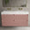 Scanalato Four Drawer Vanity Unit With Beyondstone BLOC Double Basin - Dusky Pink 1200mm