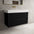 Scanalato Double Drawer Vanity Unit  With Beyondstone BLOC Basin - Pure Black 1000mm