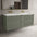 Scanalato Four Drawer Vanity Unit With Beyondstone Double Basin - Pistachio 1400mm