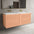Scanalato Four Drawer Vanity Unit With Beyondstone Double Basin - Peach Fuzz 1400mm