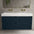 Scanalato Four Drawer Vanity Unit With Beyondstone BLOC Double Basin - Midnight Blue 1200mm