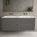 Scanalato Four Drawer Vanity Unit With Beyondstone Double Basin - Rich Taupe 1400mm