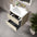 Scanalato Double Drawer Vanity Unit  With Beyondstone Basin - Cashmere 600mm
