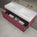 Scanalato Single Drawer Vanity Unit With Beyondstone BLOC Double Basin - Mineral Red 1200mm