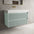 Scanalato Double Drawer Vanity Unit  With Beyondstone BLOC Basin - Peppermint 1000mm