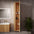 Scanalato Tall Wall Cabinet - Oak 350mm x 1650mm