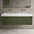 Scanalato Double Drawer Vanity Unit With Beyondstone BLOC Double Basin - Seaweed 1400mm