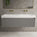 Scanalato Double Drawer Vanity Unit With Beyondstone BLOC Double Basin - Rich Taupe 1400mm