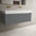 Scanalato Single Drawer Vanity Unit With Beyondstone BLOC Double Basin - Dove Grey 1200mm