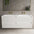 Scanalato Four Drawer Vanity Unit With Beyondstone Double Basin - Pure White 1400mm