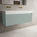 Scanalato Single Drawer Vanity Unit With Beyondstone BLOC Double Basin - Peppermint 1200mm
