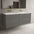 Scanalato Four Drawer Vanity Unit With Beyondstone Double Basin - Rich Taupe 1400mm