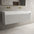 Scanalato Double Drawer Vanity Unit With Beyondstone BLOC Double Basin - Soft Grey 1400mm
