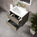 Scanalato Double Drawer Vanity Unit  With Beyondstone Basin - Soft Taupe 600mm