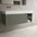 Scanalato Single Drawer Vanity Unit With Open Storage Space And Beyondstone BLOC Basin - Pistachio 1200mm