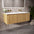 Scanalato Single Drawer Vanity Unit With Beyondstone Double Basin - Oak 1200mm
