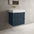 Scanalato Double Drawer Vanity Unit  With Beyondstone BLOC Basin - Midnight Blue 600mm
