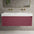 Scanalato Single Drawer Vanity Unit With Beyondstone BLOC Double Basin - Mineral Red 1200mm