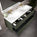 Scanalato Four Drawer Vanity Unit With Beyondstone Double Basin - Pistachio 1400mm