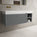 Scanalato Single Drawer Vanity Unit With Open Storage Space And Beyondstone BLOC Basin - Dove Grey 1200mm