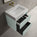 Scanalato Double Drawer Vanity Unit  With Beyondstone BLOC Basin - Peppermint 600mm
