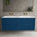 Scanalato Four Drawer Vanity Unit With Beyondstone Double Basin - Ocean Blue 1400mm
