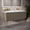 Scanalato Single Drawer Vanity Unit With Beyondstone Double Basin - Soft Taupe 1200mm