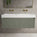 Scanalato Single Drawer Vanity Unit With Beyondstone BLOC Double Basin - Pistachio 1200mm