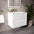 Scanalato Double Drawer Vanity Unit  With Beyondstone Basin - Pure White 700mm