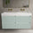 Scanalato Four Drawer Vanity Unit With Beyondstone BLOC Double Basin - Peppermint 1200mm