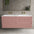 Scanalato Four Drawer Vanity Unit With Beyondstone Double Basin - Dusky Pink 1400mm
