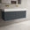 Scanalato Single Drawer Vanity Unit With Beyondstone BLOC Double Basin - Slate Grey 1200mm