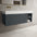 Scanalato Single Drawer Vanity Unit With Open Storage Space And Beyondstone BLOC Basin - Slate Grey 1200mm
