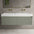 Scanalato Double Drawer Vanity Unit With Beyondstone BLOC Double Basin - Pistachio 1400mm