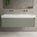 Scanalato Double Drawer Vanity Unit With Beyondstone BLOC Double Basin - Pistachio 1400mm