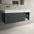 Scanalato Single Drawer Vanity Unit With Open Storage Space And Beyondstone BLOC Basin - Anthracite 1200mm