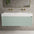Scanalato Single Drawer Vanity Unit With Beyondstone BLOC Double Basin - Peppermint 1200mm