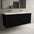 Scanalato Four Drawer Vanity Unit With Beyondstone Double Basin - Pure Black 1400mm