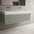 Scanalato Double Drawer Vanity Unit With Beyondstone BLOC Double Basin - Pistachio 1400mm