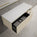 Scanalato Single Drawer Countertop Vanity Unit With Open Storage Space - Cashmere 1200mm
