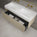 Scanalato Single Drawer Vanity Unit With Beyondstone BLOC Double Basin - Cashmere 1200mm