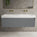 Scanalato Double Drawer Vanity Unit With Beyondstone BLOC Double Basin - Dove Grey 1400mm