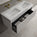 Scanalato Single Drawer Vanity Unit With Beyondstone BLOC Double Basin - Pure White 1200mm