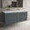 Scanalato Four Drawer Vanity Unit With Beyondstone Double Basin Anthracite - 1400mm