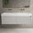 Scanalato Double Drawer Vanity Unit With Beyondstone BLOC Double Basin - Soft Grey 1400mm